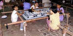 making wall tapestries ( shwe chi doe kalagas )